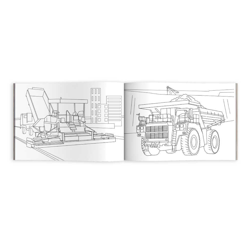 картинка Раскраска 64232 Строительная техника, А5, 210*145 мм, 8 листов 