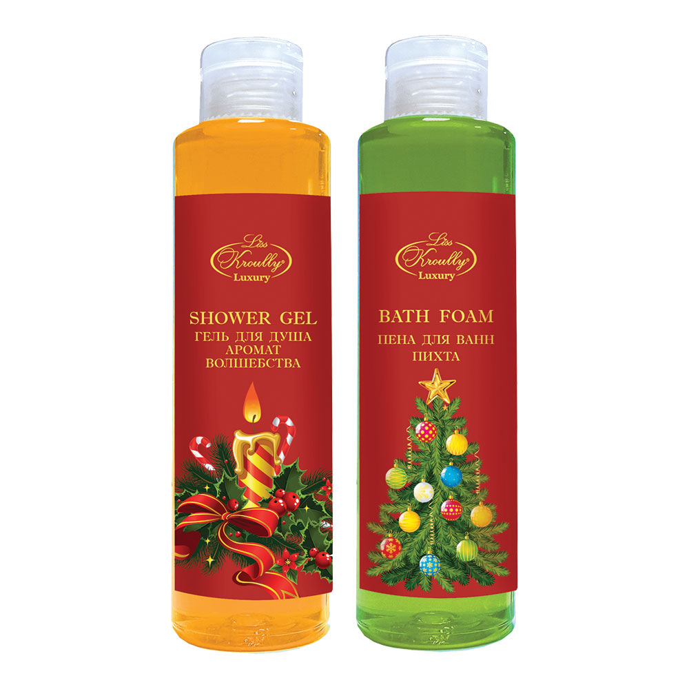 картинка Набор подарочный Liss Kroully NG-2409 (гель для душа 260 мл + пена для ванн 260 мл), женский 