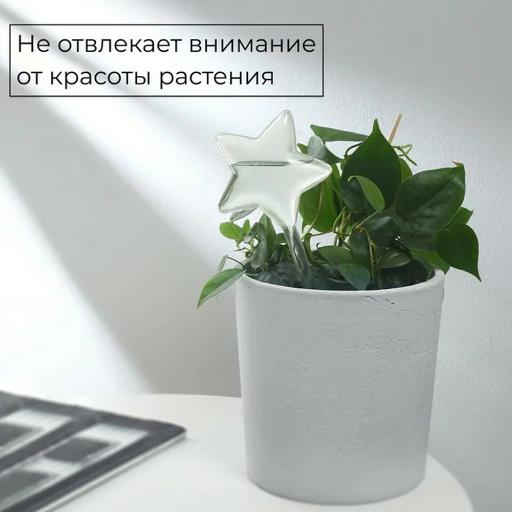 картинка Автополив Greengo 10120773 для комнатных растений Звезда ПВХ 100 мл 
