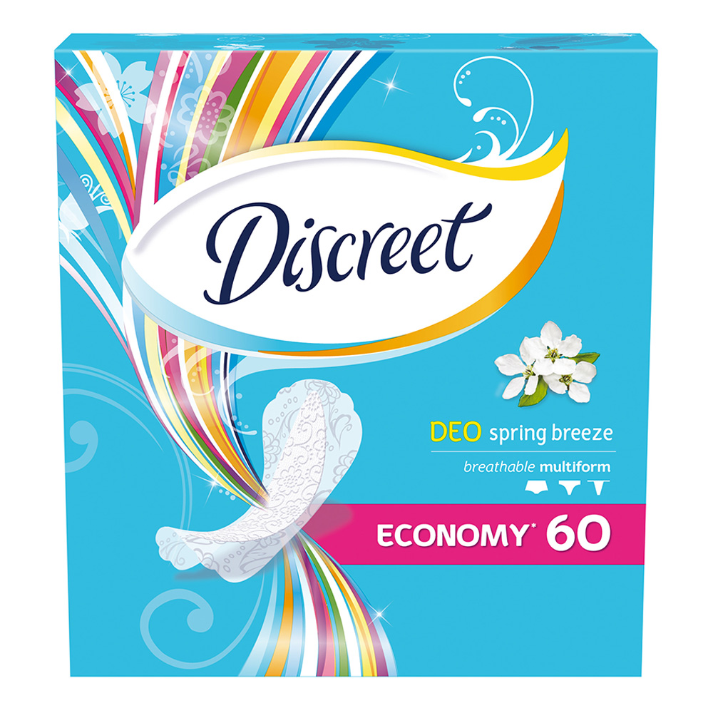 Прокладки ежедневные Discreet Alldays Deo Spring Breeze Multiform, 60 шт
