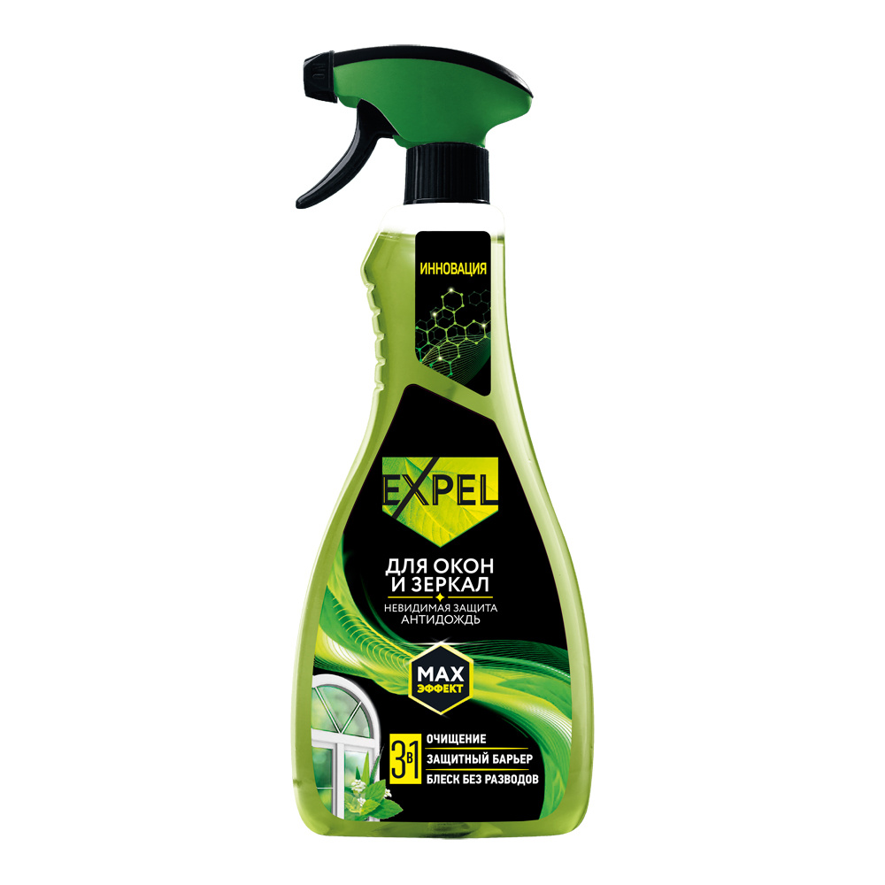 картинка Чистящее средство Expel для мытья стекол и зеркал Антидождь, курок, 450 мл 