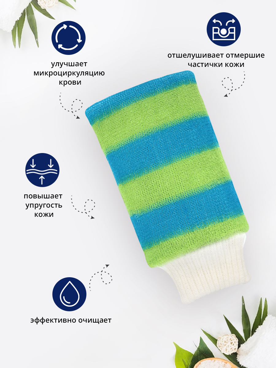 картинка Мочалка для тела из полиэтилена МР-01 