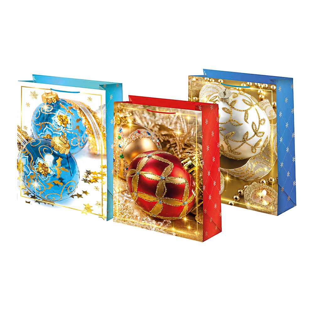 Пакет подарочный Ч53574 новогодний 14*20 см