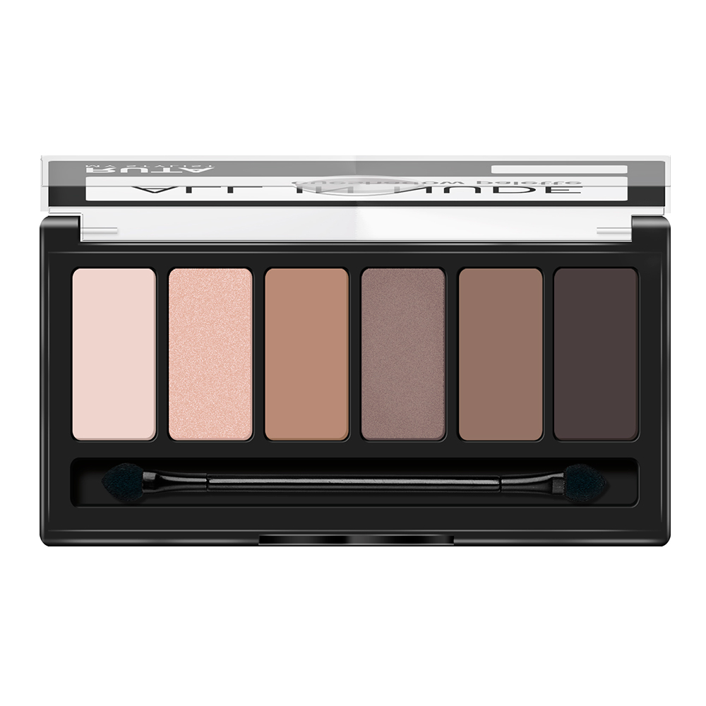 картинка Тени для век Ruta All in Nude палетка 6 оттенов, холодный шоколад, тон 101 