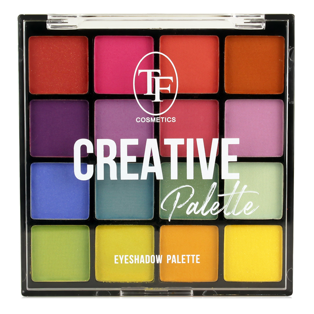 картинка Тени для век Triumf Creativa Palette палетка 16 оттенков, цветная, тон 01 