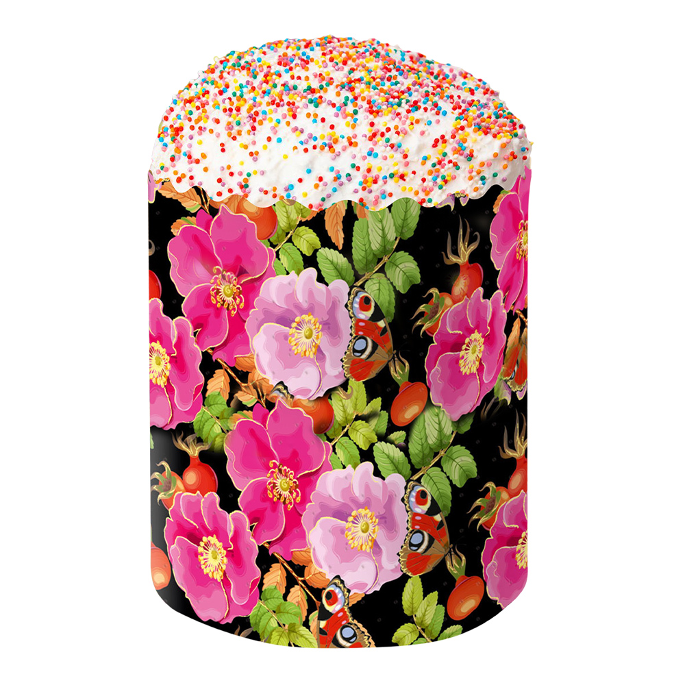 Форма для выпечки бумажная Шиповник 110*85 мм