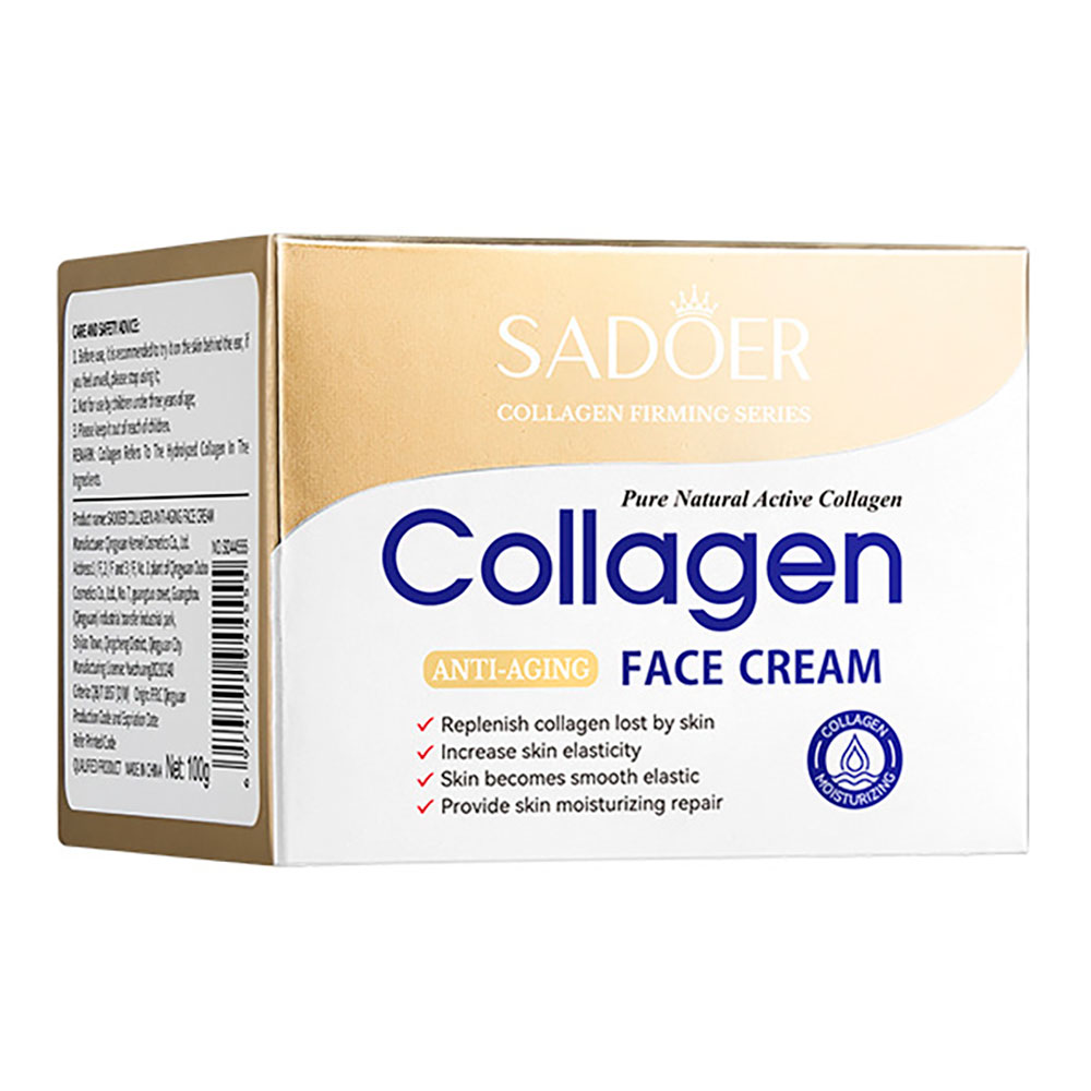 Крем для лица Sadoer с коллагеном, омолаживающий, 100 г