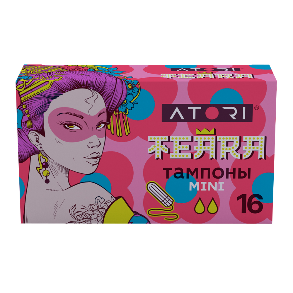 Тампоны гигиенические Атори Теара Mini 2 капли, 16 шт