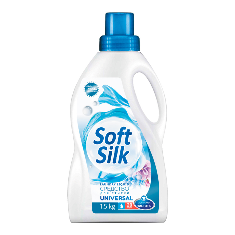 картинка Гель для стирки Soft Silk Universal универсальный, 1,5 кг 