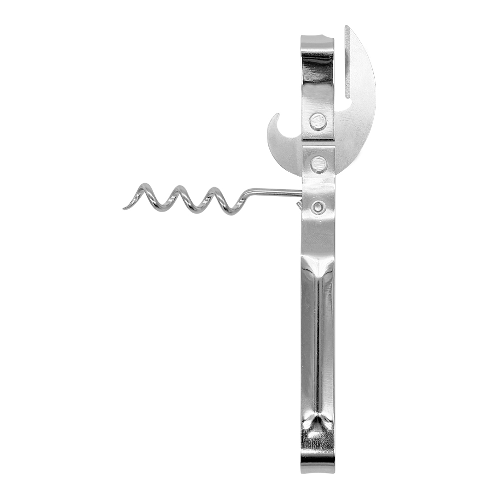 картинка Открывалка KKSH-02 со штопором, цвет: серый 