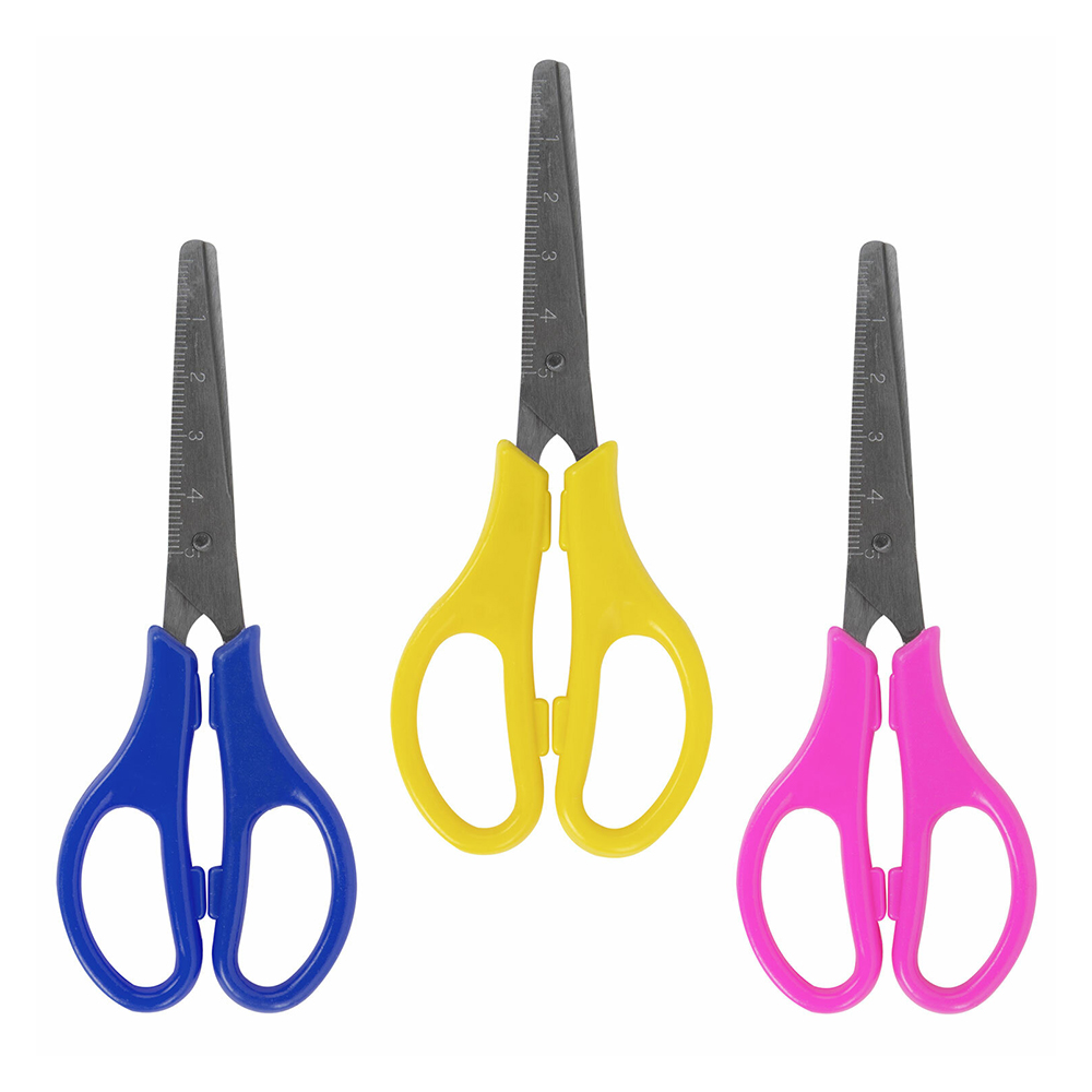 Ножницы канцелярские Юнландия 238342 с линейкой 130 мм