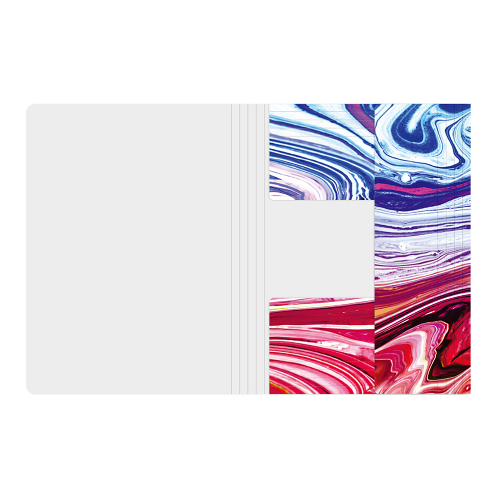 Канцелярская папка Berlingo FB4_A4S02 Liquid Wave А4, 600мкм, с рисунком, на резинке