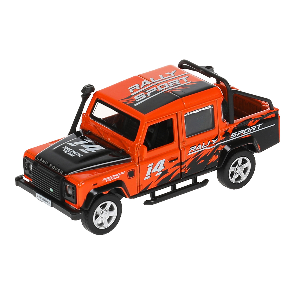 картинка Машина DEFPICKUP-12EXP-OG Технопарк инерционная, Land Rover Defender 110 Pickup, 12 см, металл, в ассортименте 