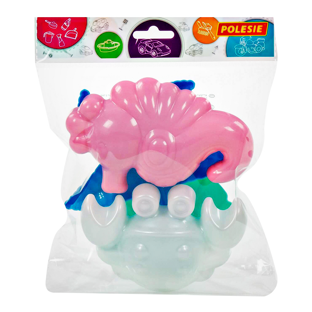 картинка Набор для песочницы 53831 Полесье формочки:краб,морской конёк,морская звезда,ракушка, 172*153*65 мм, пластик 