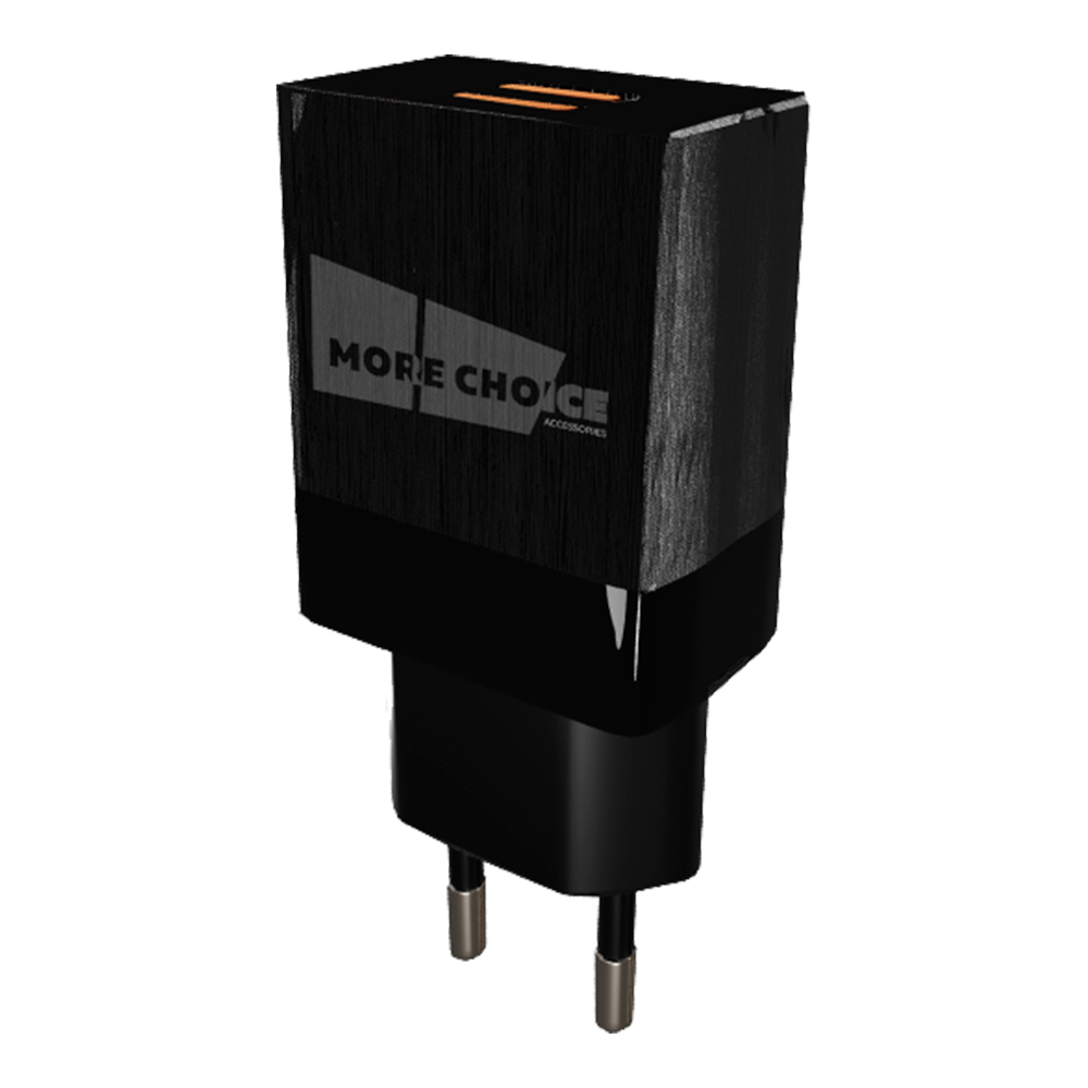 картинка Зарядное устройство MoreChoice NC24 USB 2.0 2.1 А, черный 