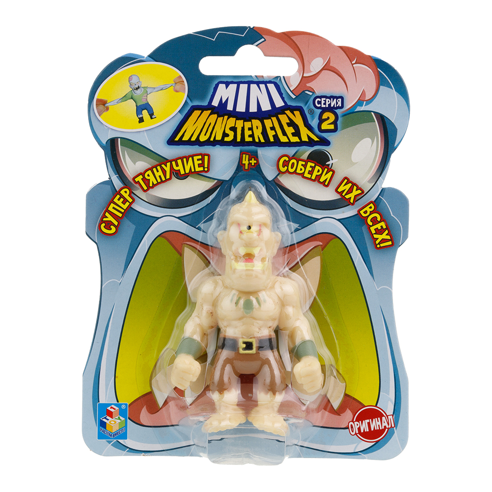картинка Игрушка Т23838 MONSTER FLEX мини,тянущаяся фигурка, 7 см в ассортименте 