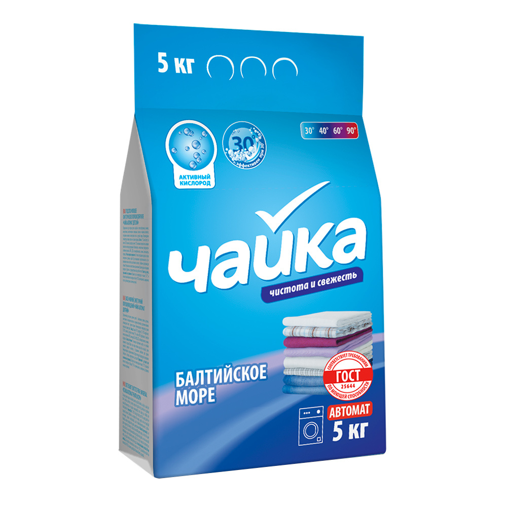 картинка Стиральный порошок Чайка Балтийское море, автомат, 5 кг 