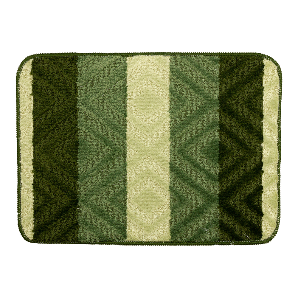 картинка Комплект коврик для ванной и туалета 10304 Бенито HY-P21002 50*70 / 40*50 см, зеленый 