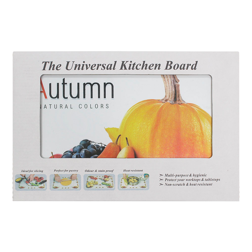 картинка Доска разделочная DRS-01 тыква 20*30 см, стекло 