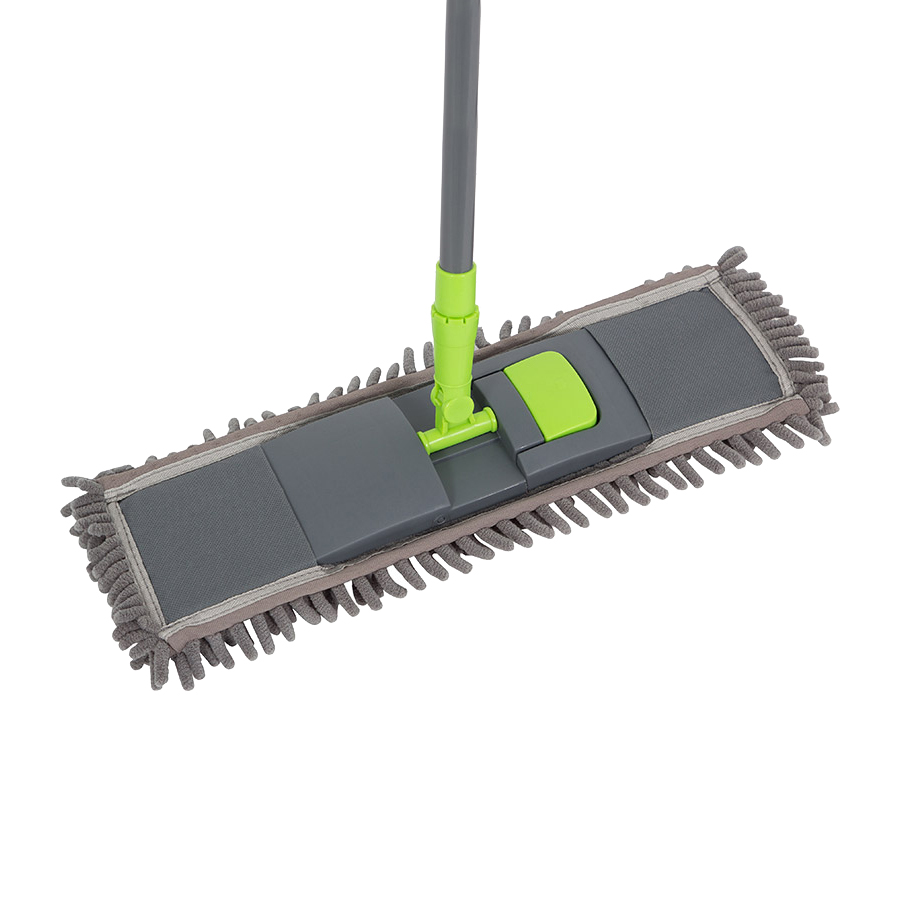 Швабра Рыжий кот 005936 MopM4, 14*44 см, микрофибра, серый