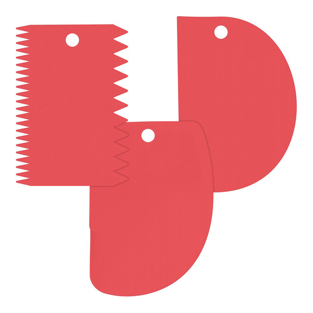 картинка Набор Мультидом VL80-246 кондитерских шпателей, пластмасса, 3 дизайна 