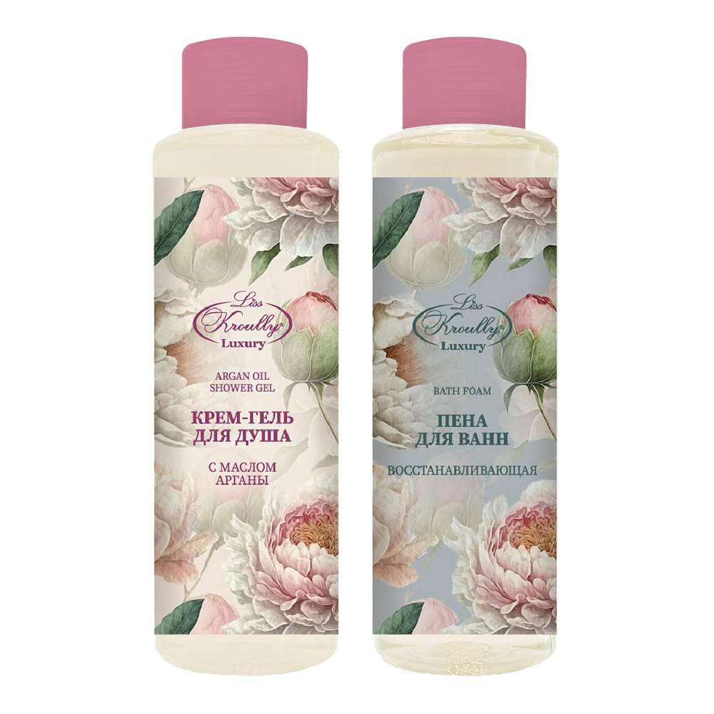 картинка Набор подарочный Liss Kroully WN-2403 (крем-гель для душа 260 мл + пена для ванн 260 мл), женский 