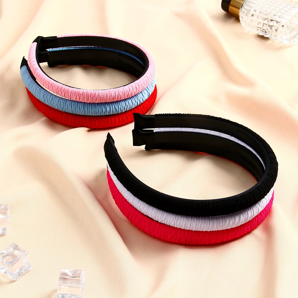 картинка Ободок для волос 9708960 Ариэлла, жатка 1 см, в ассортименте 