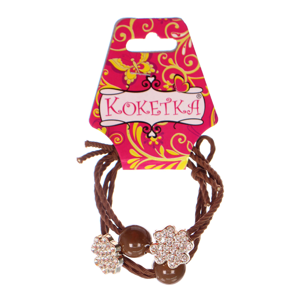 картинка Резинка для волос 428-771 Фагтеэгро, клевер d-5,5см, в ассортименте, 2 шт 