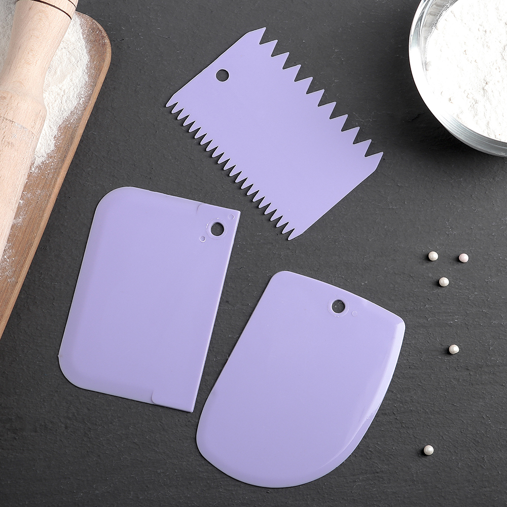 картинка Набор шпателей 1290534 кондитерских 11,5×8, 11,2×6,5, 10×7 см, пластик, микс 