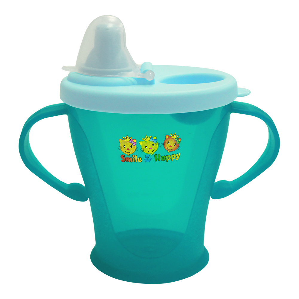 Поильник Е-319 детский пластик с крышкой, 0,3 л