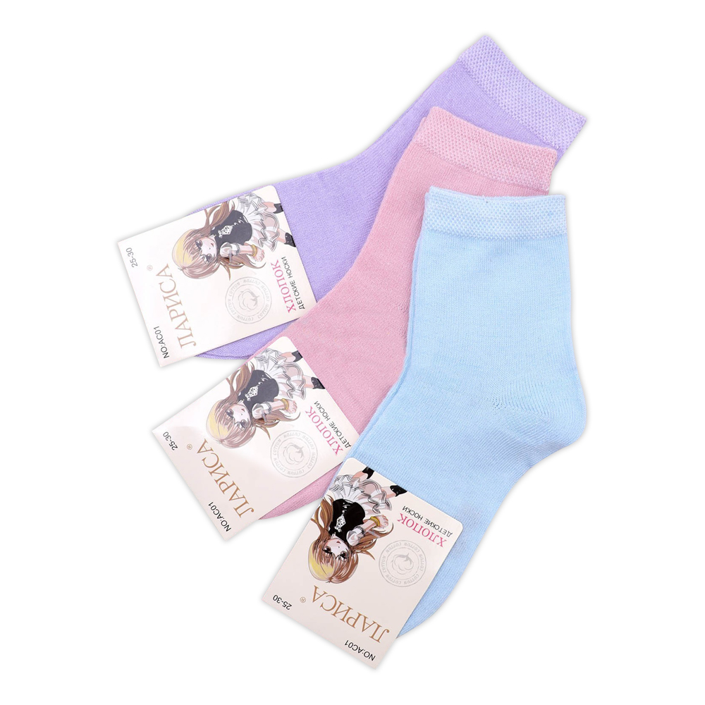 Носки для девочек Иваново АС01 Лариса, размер 15-20, цвет в ассортименте