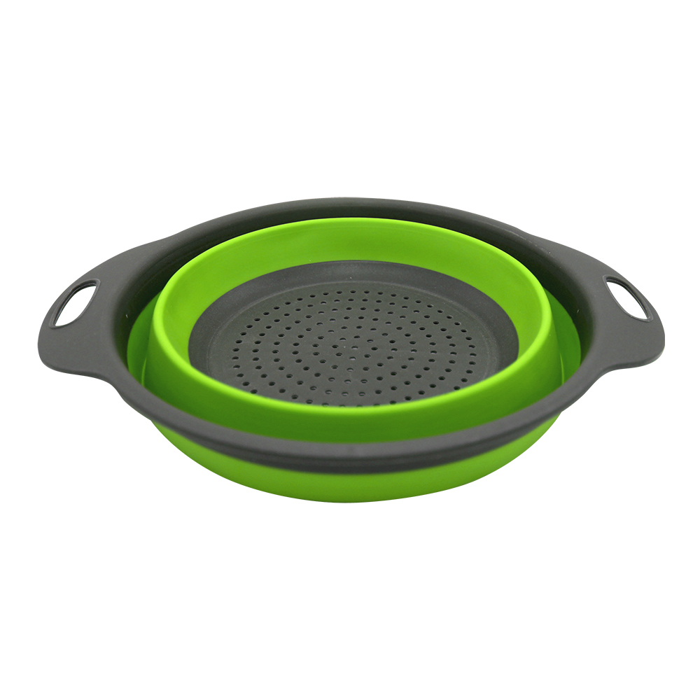 картинка Дуршлаг KAS-02 диаметр 19 см, силикон, цвет в ассортименте 