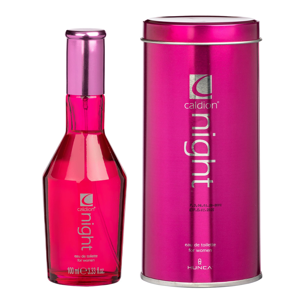 Туалетная вода Caldion Night фруктовый, цветочный аромат, женская, 100 мл