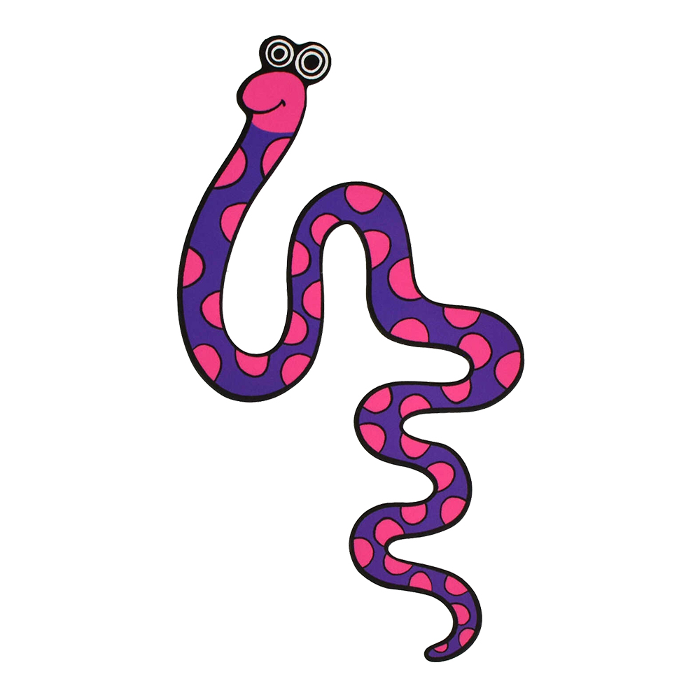 Закладка для книг Феникс 65145 фигурная вырубка, Змея 74*120 мм