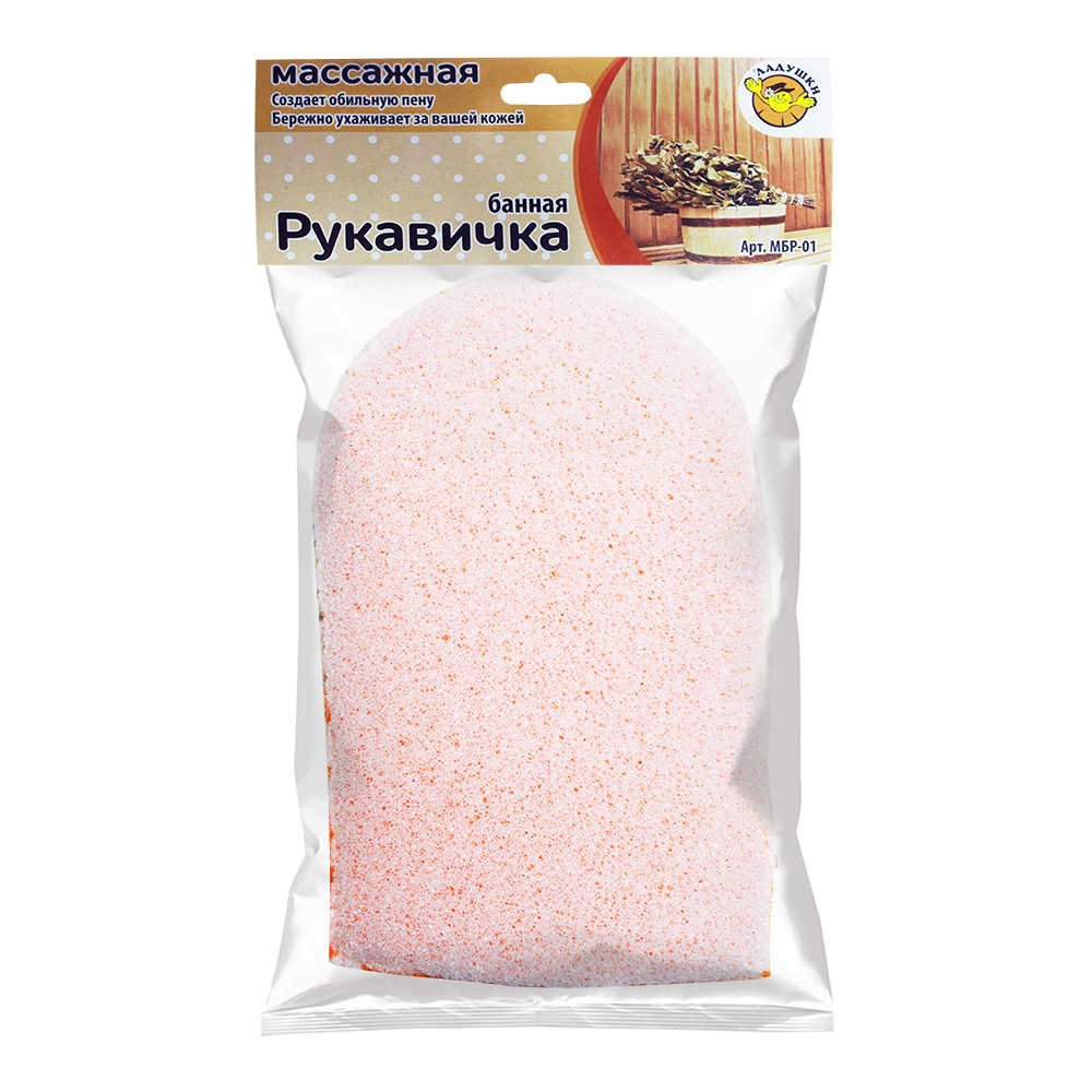 картинка Губка для тела Ладушки Рукавичка массажная МБР-01 