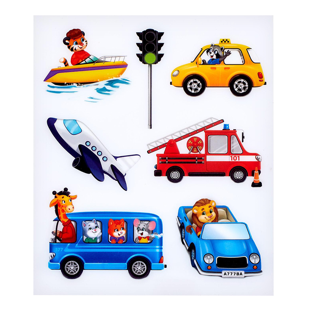 картинка Набор для рисования светом Эврики 4271664 Транспорт, бумага, пластик 