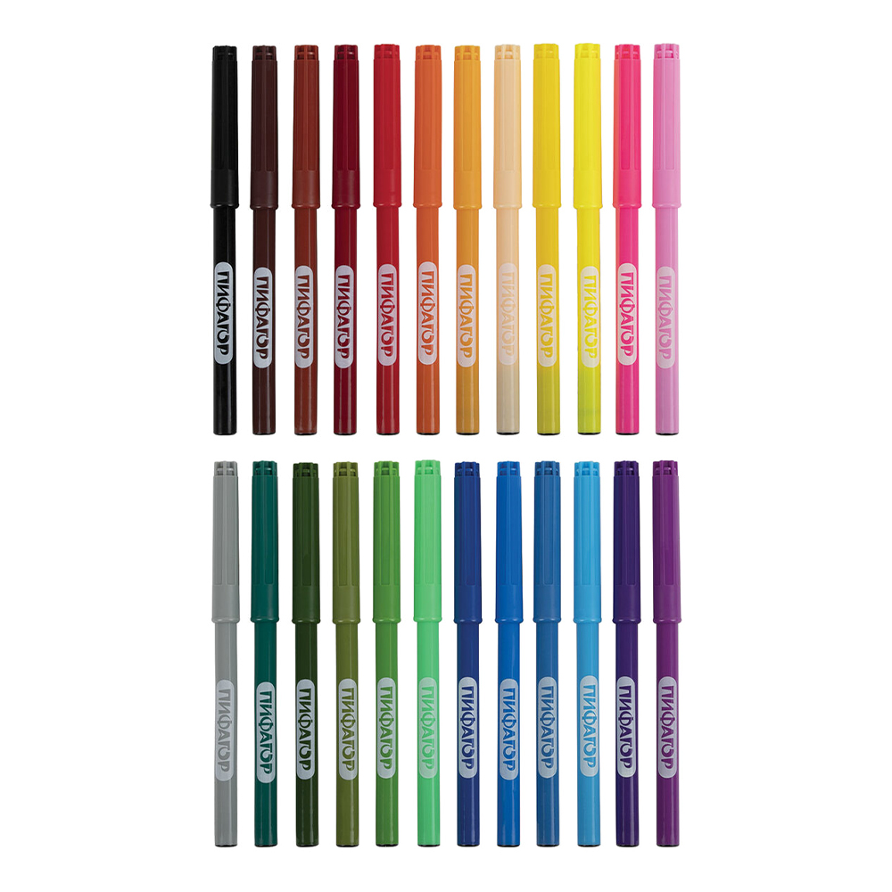 Фломастеры Пифагор 152450 Единорог, 24 цвета