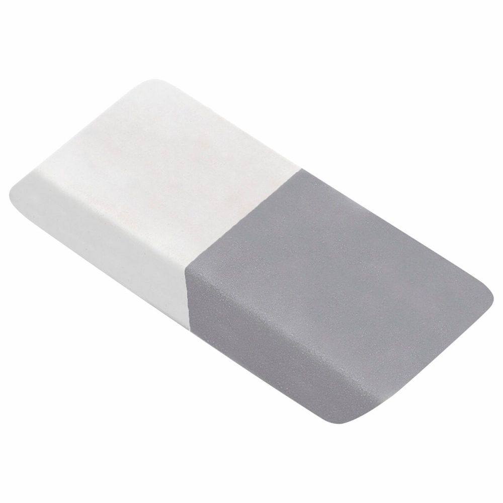 Ластик Brauberg 222461 прямоугольный, скошенные края, серо-белый