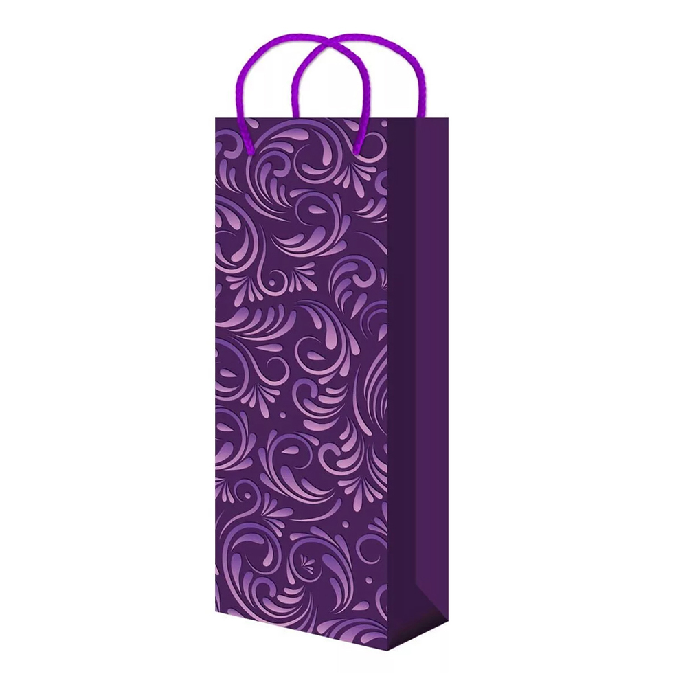 Пакет подарочный для бутылок BP-4021/4022/4023/4024/4025 12,3*36,2*10 см, в ассортименте