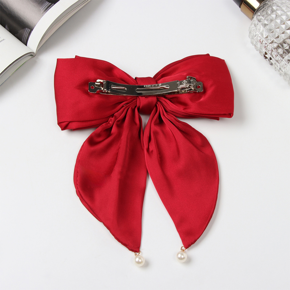 картинка Заколка-автомат для волос 10526855 Джулия, 18*15 см, красный 