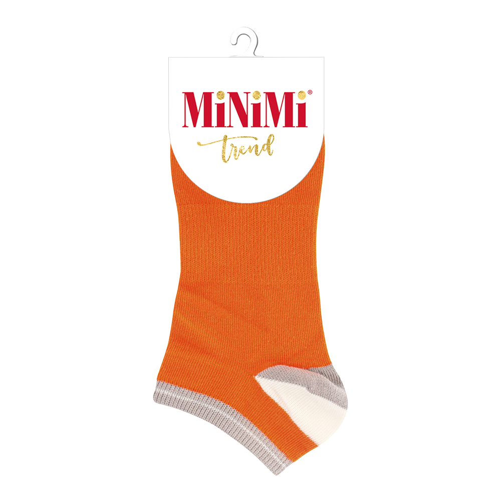 Носки женские Minimi MINI TREND 4204 двухцветная пятка, размер 35-38, orange (оранжевый)