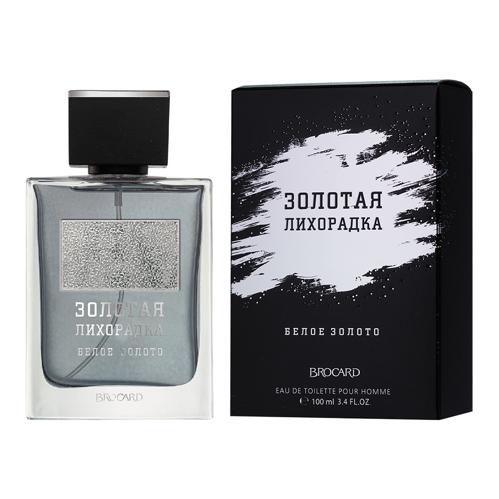 Туалетная вода Золотая Лихорадка Белое золото аромат древесно-пряный, мужская, 100 мл