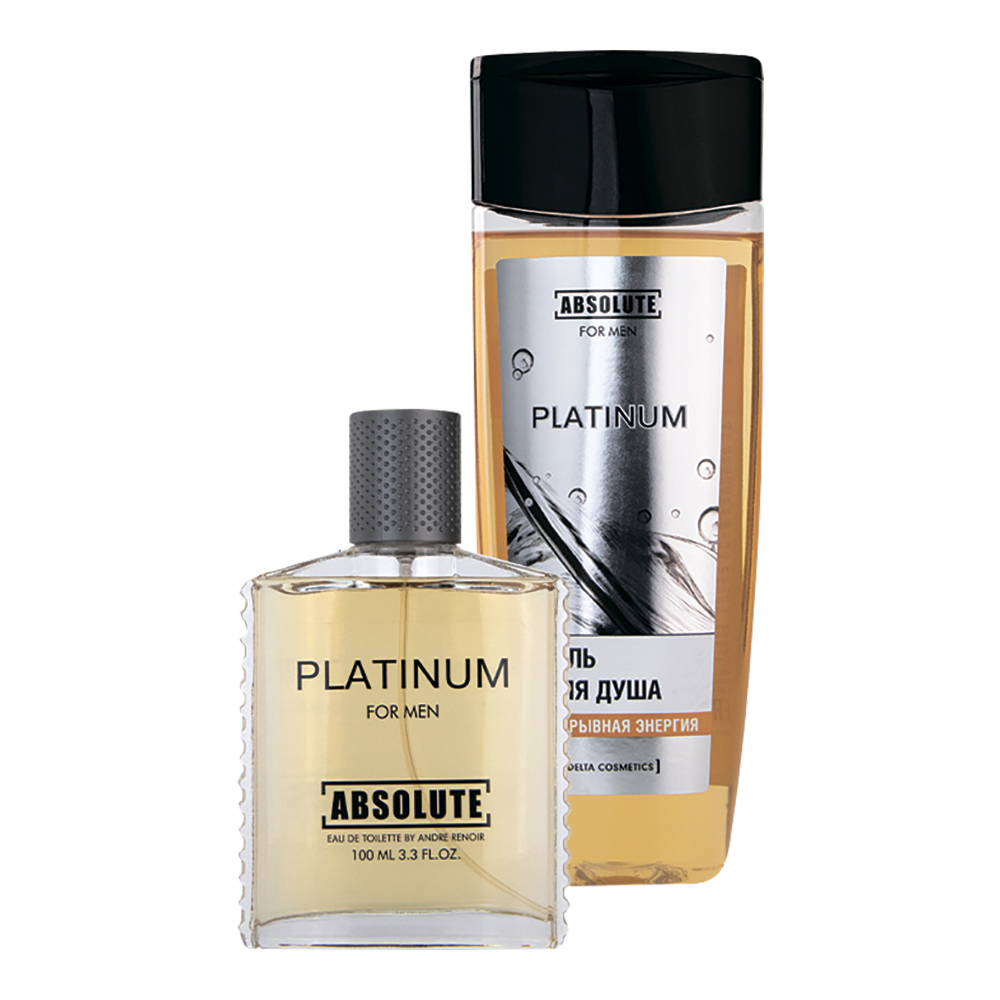 картинка Набор мужской Absolute Platinum (гель для душа 250 мл + туалетная вода 100 мл) 