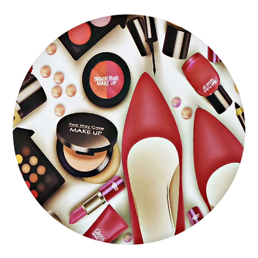 картинка Зеркало 3797 карманное,круглое, make up, 7 см 