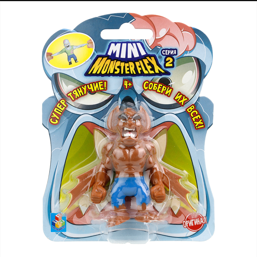 картинка Игрушка Т23838 MONSTER FLEX мини,тянущаяся фигурка, 7 см в ассортименте 