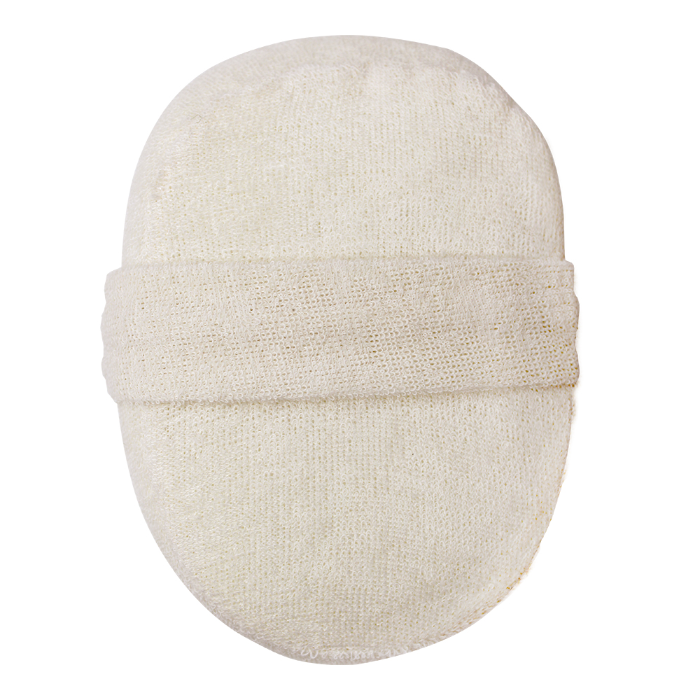 картинка Мочалка для тела из хлопка овальная с ручкой ММ03 