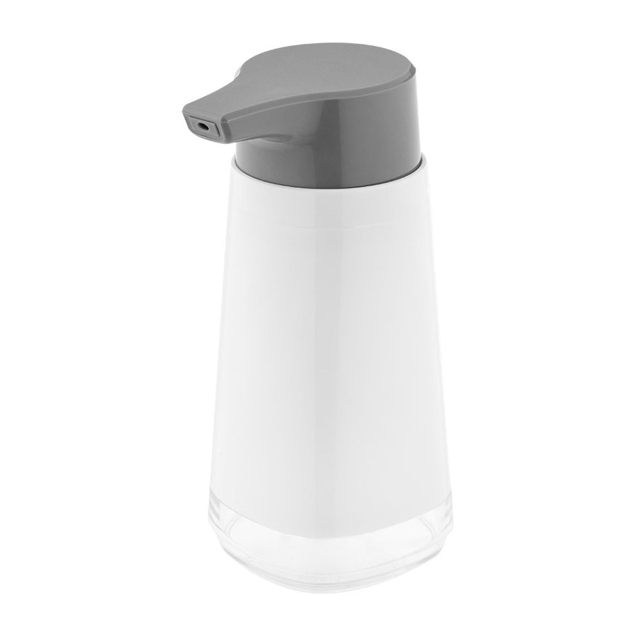 картинка Дозатор для мыла 105849 для жидкого мыла/моющего средства, Classic, 8*7*16 см, пластмасса, нержавеющая сталь, 300 мл 