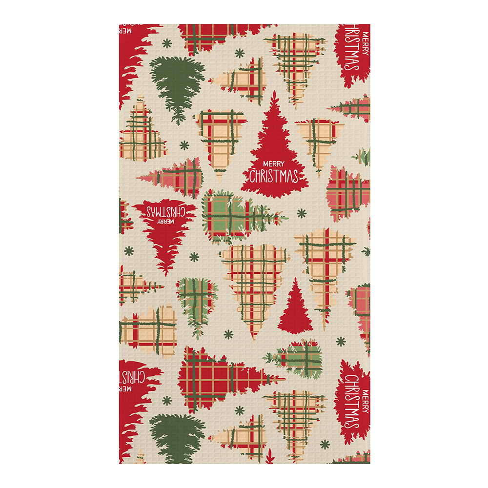 Полотенце кухонное Самойловский Текстиль 933378 Merry Christmas, вафельное, НГ 40*70 см