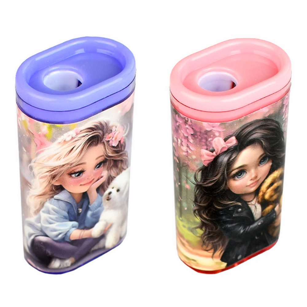 Точилка Феникс 69643 Верные друзья, пластик, в ассортименте