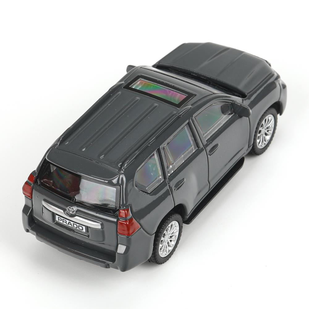 картинка Машина PRADO-11-GY Технопарк Toyota Land Cruiser Prado, инерционная, 10,5 см, металл, цвет: мокрый асфальт 